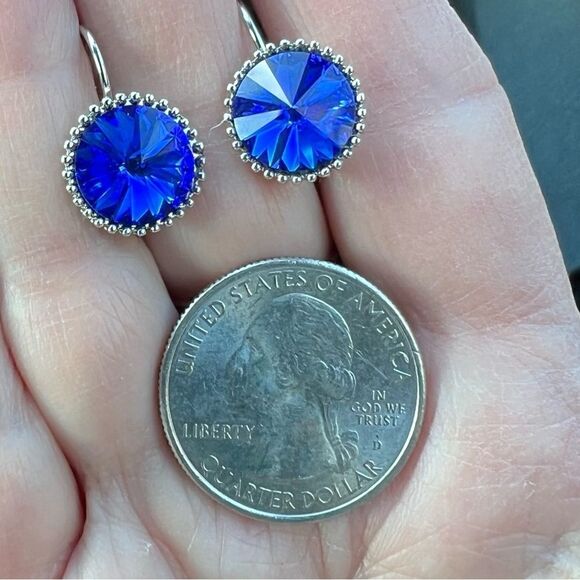 Handcrafted earrings with Swarovski crystal - Picture 2 of 3